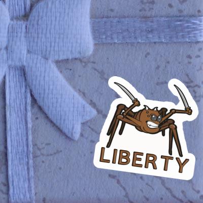 Araignée de combat Autocollant Liberty Notebook Araignée de combat Autocollant Liberty Gift package Image