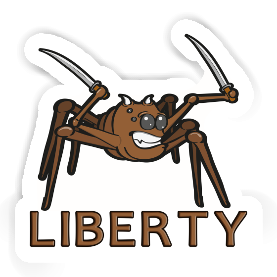 Araignée de combat Autocollant Liberty Laptop Araignée de combat Autocollant Liberty Laptop Image