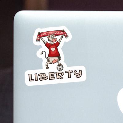 Cow Sticker Liberty Laptop Cow Sticker Liberty Laptop Image