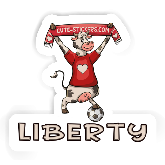Cow Sticker Liberty Notebook Cow Sticker Liberty Gift package Image