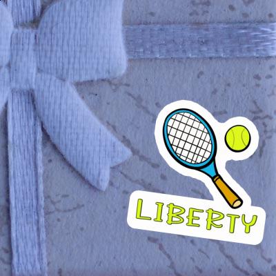 Sticker Liberty Tennis Racket Notebook Sticker Liberty Tennis Racket Notebook Image