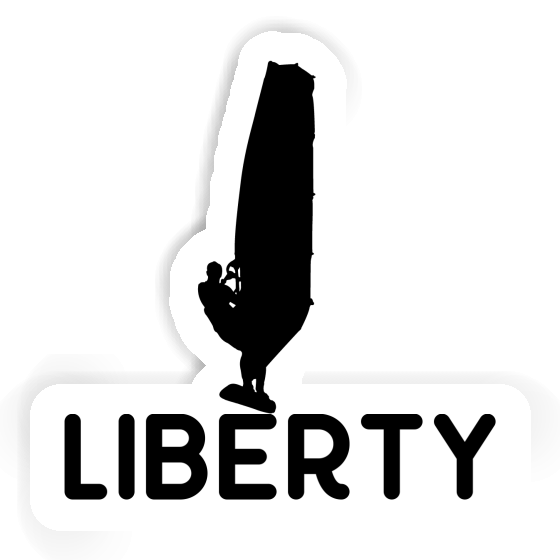 Autocollant Windsurfer Liberty Notebook Image