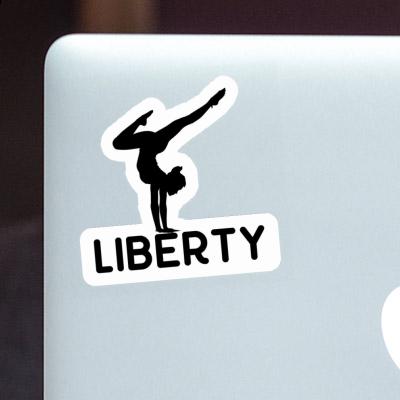 Liberty Sticker Yoga Woman Notebook Liberty Sticker Yoga Woman Gift package Image
