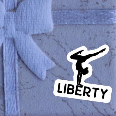 Femme de yoga Autocollant Liberty Notebook Femme de yoga Autocollant Liberty Gift package Image