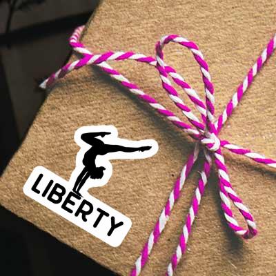 Liberty Sticker Yoga Woman Notebook Liberty Sticker Yoga Woman Notebook Image