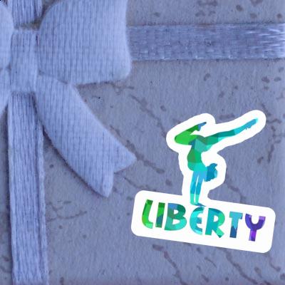 Autocollant Femme de yoga Liberty Notebook Autocollant Femme de yoga Liberty Gift package Image