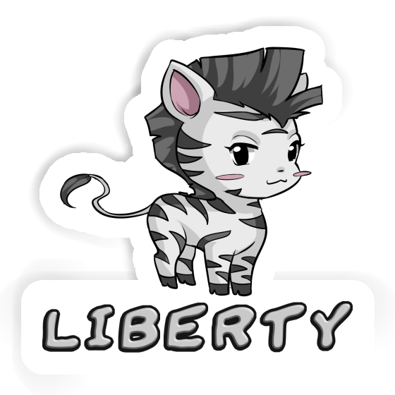 Zebra Sticker Liberty Notebook Image