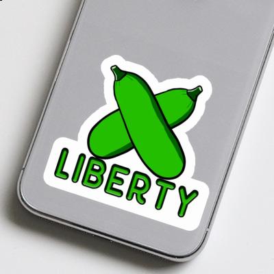 Sticker Liberty Zucchini Notebook Sticker Liberty Zucchini Gift package Image