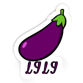 Aubergine Sticker Lili Image