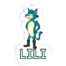 Standing Cat Sticker Lili Image