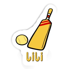 Lili Sticker Cricket Bat Image