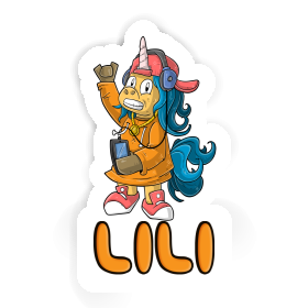 Sticker Hip-Hop Unicorn Lili Image