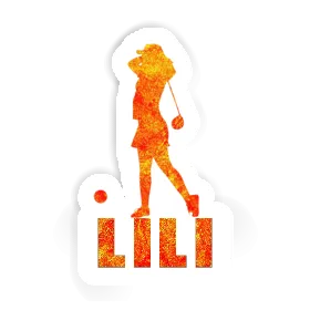 Lili Sticker Golfer Image