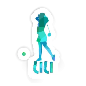 Lili Sticker Golfer Image