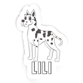 Great Dane Sticker Lili Image