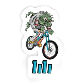 Lili Sticker Downhill Biker Image