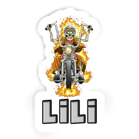 Motorbike Rider Sticker Lili Image