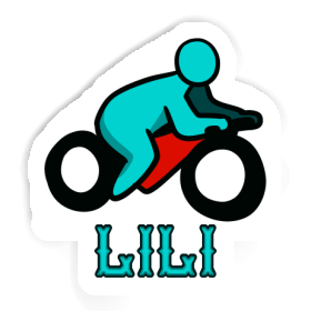 Lili Sticker Motorbike Driver Image