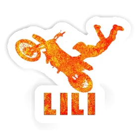 Motocross Rider Sticker Lili Image