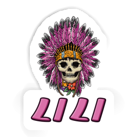 Lili Sticker Womens Skull Image