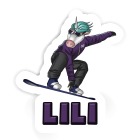 Sticker Lili Snowboarder Image