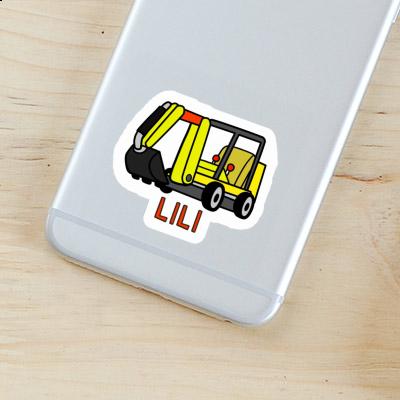 Sticker Lili Mini-Excavator Notebook Image