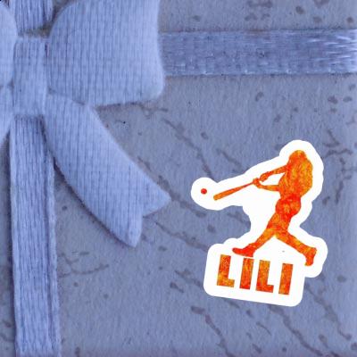 Sticker Lili Baseball Player Laptop Image