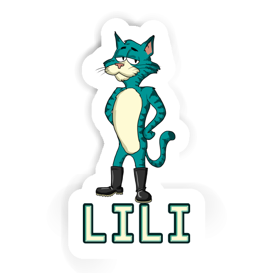 Standing Cat Sticker Lili Gift package Image