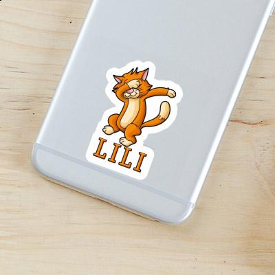 Sticker Lili Dabbing Cat Notebook Image