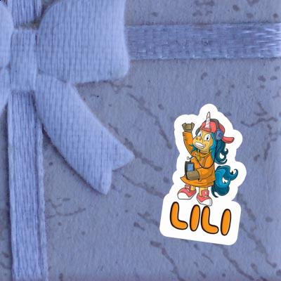 Sticker Hip-Hop Unicorn Lili Notebook Image