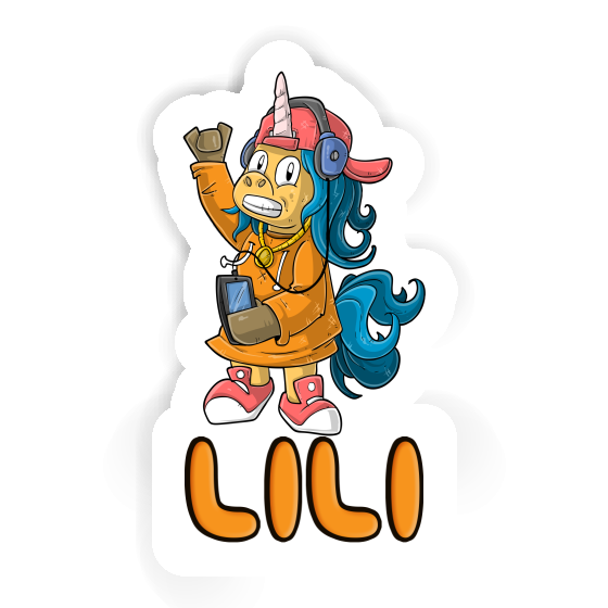 Sticker Hip-Hop Unicorn Lili Image