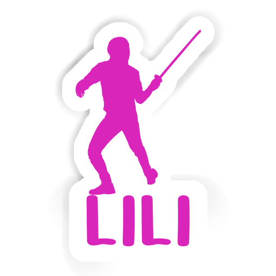 Lili Sticker Fencer Laptop Image