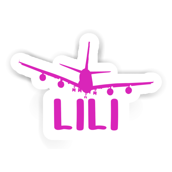 Sticker Airplane Lili Laptop Image