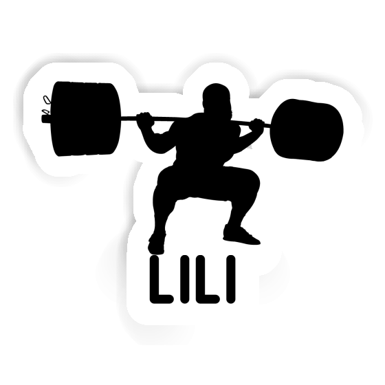 Sticker Lili Weightlifter Notebook Image