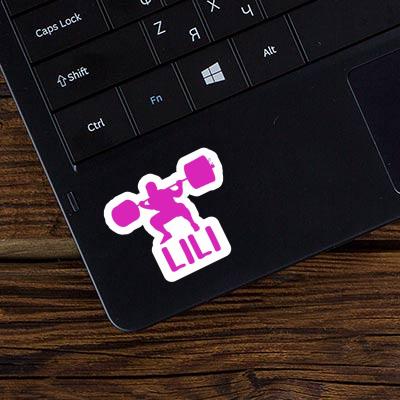 Sticker Lili Weightlifter Laptop Image