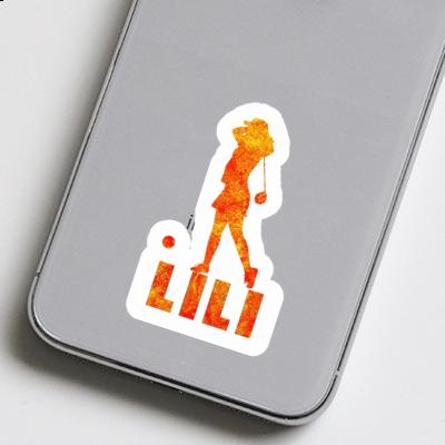 Lili Sticker Golfer Image