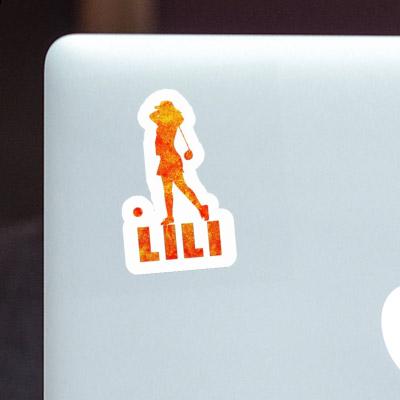 Lili Sticker Golfer Notebook Image