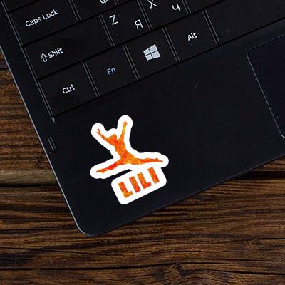 Gymnast Sticker Lili Laptop Image