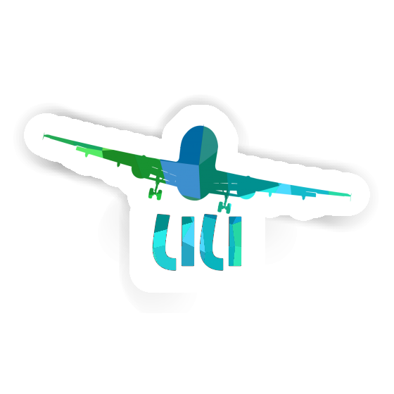 Lili Sticker Airplane Notebook Image