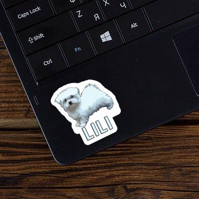 Sticker Maltese Dog Lili Notebook Image