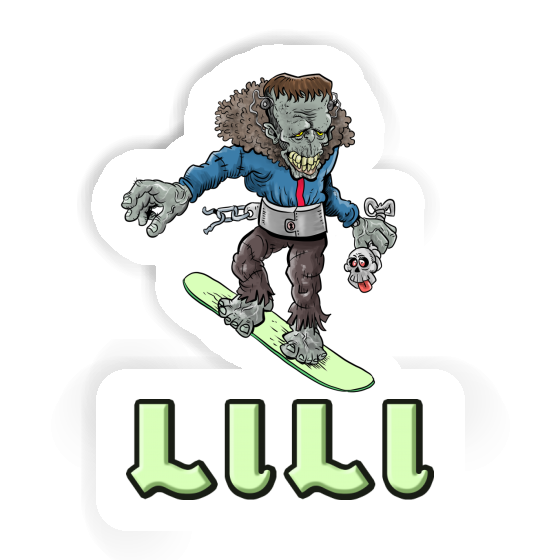 Sticker Lili Snowboarder Laptop Image