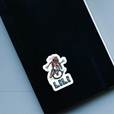 Biker Sticker Lili Laptop Image