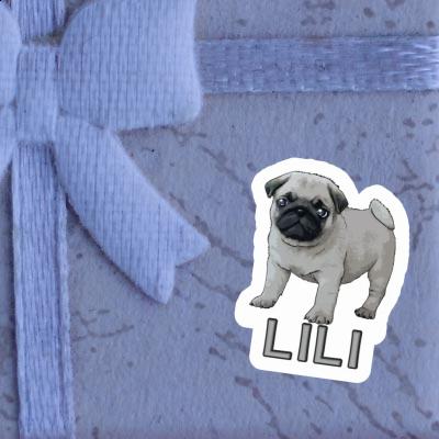 Lili Sticker Pug Notebook Image