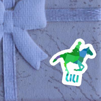 Horse Rider Sticker Lili Laptop Image