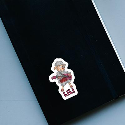 Sticker Guitarist Lili Image