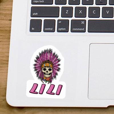 Lili Sticker Womens Skull Notebook Image