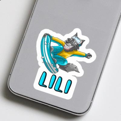 Lili Sticker Snowboarder Notebook Image