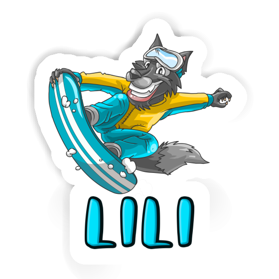 Lili Sticker Snowboarder Gift package Image