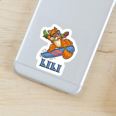 Lili Sticker Snowboarder Laptop Image