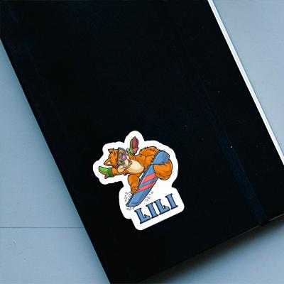 Lili Sticker Snowboarder Gift package Image